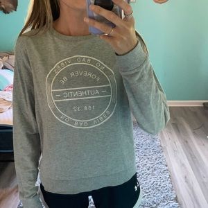 Gray oversized longsleeve